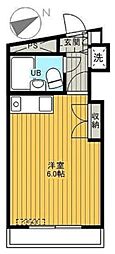メゾン・ド・キリイ ワンルームの間取図画像