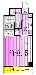 葛飾区宝町1丁目マンション 1Kの間取図画像