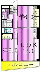 エルタウン 2LDKの間取図画像