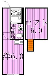 エスポワール ワンルームの間取図画像