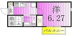 NSGATEGOTANNO-two 1Kの間取図画像