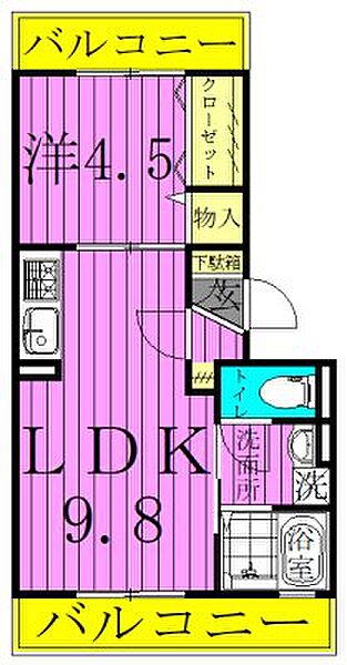 ウィングホープ 305｜東京都足立区皿沼３丁目(賃貸アパート1LDK・3階・35.46㎡)の写真 その2