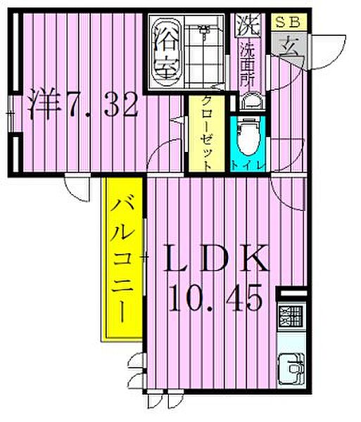エミネンス　f 101｜東京都足立区梅島３丁目(賃貸アパート1LDK・1階・40.62㎡)の写真 その2
