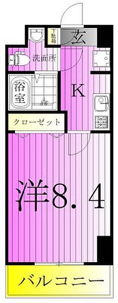 アルファコート西新井 603｜東京都足立区西新井栄町１丁目(賃貸マンション1K・6階・25.59㎡)の写真 その2