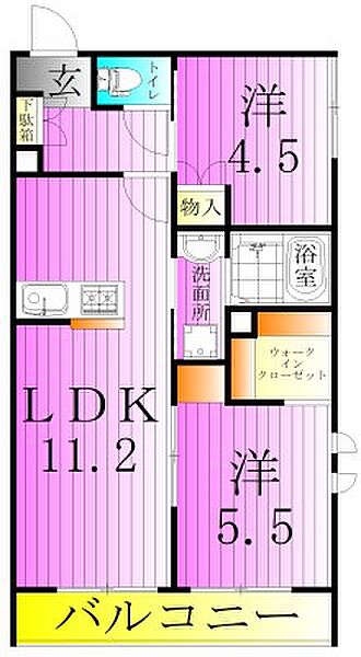 （仮称）足立区一ツ家1丁目計画 302｜東京都足立区一ツ家１丁目(賃貸アパート2LDK・3階・47.20㎡)の写真 その2