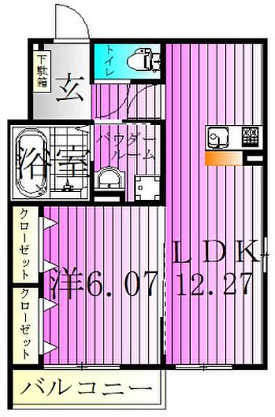 ル　シエル 301｜東京都足立区花畑１丁目(賃貸アパート1LDK・3階・45.13㎡)の写真 その2