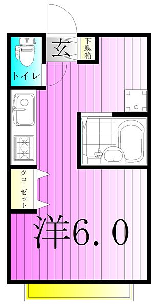 パラッツォ・グラティオーソ 302｜東京都足立区中川４丁目(賃貸マンション1R・3階・21.28㎡)の写真 その2