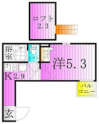 間取図画像 1K