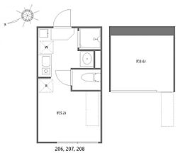 カーサソラーナ 2階/-