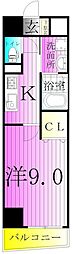 ケイヴィラージュ 1Kの間取図画像