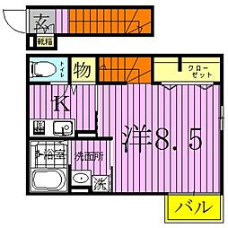 krios 1Kの間取図画像