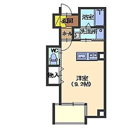 グレイス舞屋 1階1Kの間取り