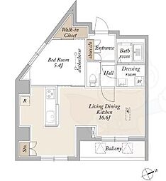 ARKMARK上北沢 1LDKの間取図画像