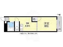 ピュアライフ 1DKの間取図画像