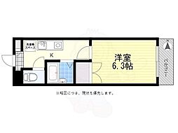エクセレント調布 1Kの間取図画像