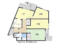 メイプルリーフガーデン 3LDKの間取図画像