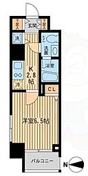 ウィルテラス千歳烏山 1Kの間取図画像