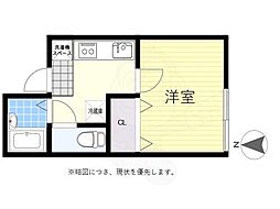 グランドール上北沢 1Kの間取図画像
