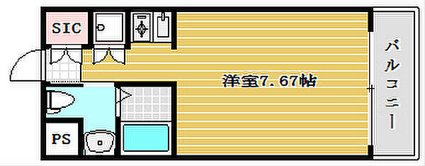 グランツ西大橋 607｜大阪府大阪市西区立売堀２丁目(賃貸マンション1R・6階・22.27㎡)の写真 その2