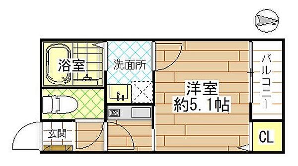 AZハイツ 201｜大阪府大阪市大正区三軒家西２丁目(賃貸アパート1K・2階・18.85㎡)の写真 その2