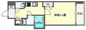 プレサンス谷町キャトル 502 ｜ 大阪府大阪市中央区常盤町２丁目3-10（賃貸マンション1K・5階・22.56㎡） その2