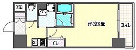 フォーチュン松屋町  ｜ 大阪府大阪市中央区松屋町住吉4-1（賃貸マンション1K・7階・24.37㎡） その2