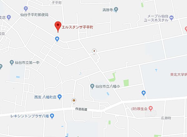 画像30:エルスタンザ子平町・地図