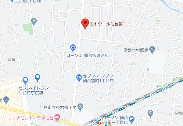 画像29:エトワール仙台第一・地図
