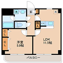 宮城県仙台市青葉区北山２丁目（賃貸マンション1LDK・5階・40.80㎡） その2