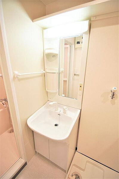 画像18:人気のシャワー付き洗面化粧台があります。身だしなみを整える際に便利です。