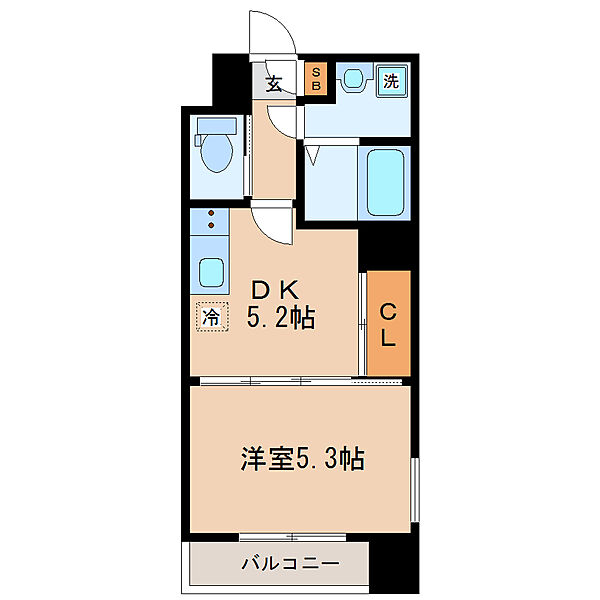 画像2:１ＤＫ・２８．０３平米