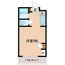 ハイツA&amp;K  ｜ 宮城県仙台市青葉区木町（賃貸マンション1R・1階・23.03㎡） その2