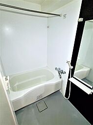 大きな鏡付きのお風呂です。