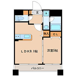 M CHATELET 3階1LDKの間取り