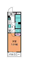 リブリ・仙台東口 1階1Kの間取り