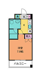 仙台市地下鉄東西線 大町西公園駅 徒歩7分の賃貸マンション 9階1Kの間取り