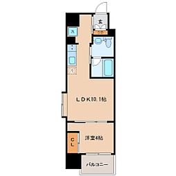 S-FORT青葉上杉 1LDKの間取図画像