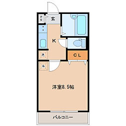 SUNLIGHT12 1Kの間取図画像