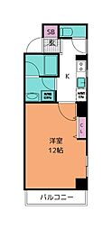 KDX定禅寺通レジデンス 1Kの間取図画像