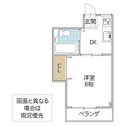 間取図画像 1DK
