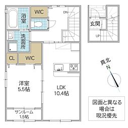 city heights II 1LDKの間取図画像