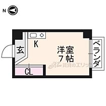 洛水コーポ北棟 555 ｜ 京都府京都市左京区田中高原町（賃貸マンション1R・4階・13.00㎡） その2