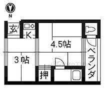 ヒサマツ荘 7 ｜ 京都府京都市左京区岩倉三宅町（賃貸アパート2K・2階・17.01㎡） その2