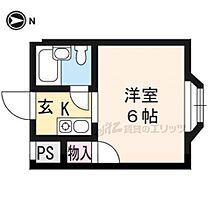 プティメゾン下鴨 104 ｜ 京都府京都市左京区下鴨泉川町（賃貸マンション1K・1階・17.30㎡） その2