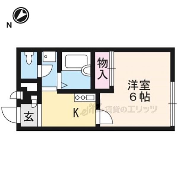 レオパレス清水 211｜京都府京都市左京区高野清水町(賃貸アパート1K・2階・20.28㎡)の写真 その2