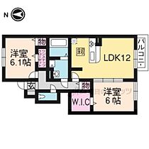 アムール 101 ｜ 京都府京都市左京区岩倉村松町（賃貸アパート2LDK・1階・60.76㎡） その2