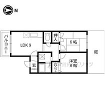 セジュール柿ノ木 102 ｜ 京都府京都市北区西賀茂柿ノ木町（賃貸アパート2LDK・1階・49.00㎡） その2