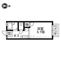 京都府京都市北区小山下内河原町（賃貸アパート1K・2階・19.87㎡） その2