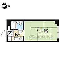 京都府京都市上京区下立売通千本東入田中町（賃貸マンション1K・2階・21.08㎡） その1