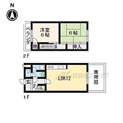 ＨＡＴＡ　ＴＥＲＲＡＣＥ 2階2LDKの間取り